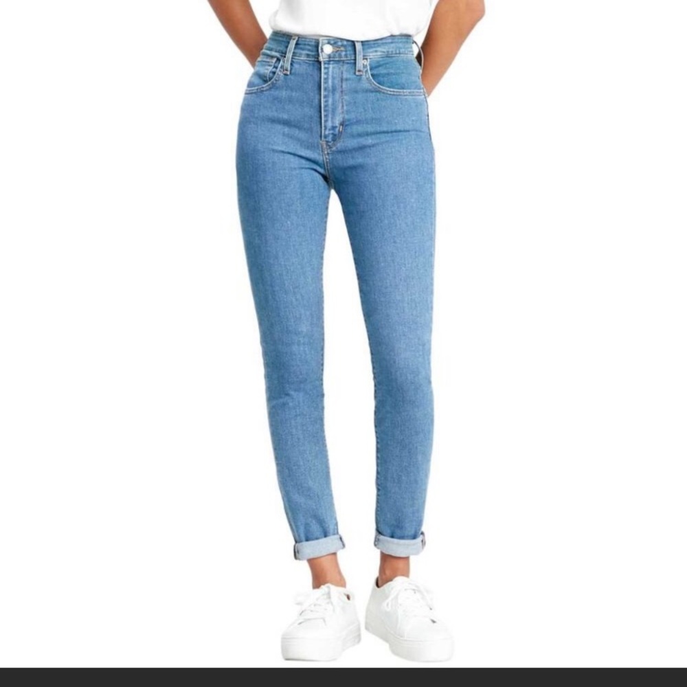Levi's Blue Vintage High Rise Skinny Jeans
